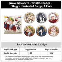 Officially Licensed Naruto Tinplate Badge Series - Wave 6