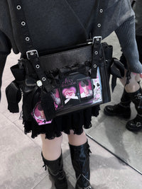Sweet Dream Satin Ita Backpack with Detachable Bow