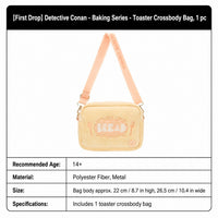 Officially Licensed Detective Conan Toast Crossbody Bag