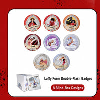 Officially Licensed One Piece Luffy Forms Blind Box Badge