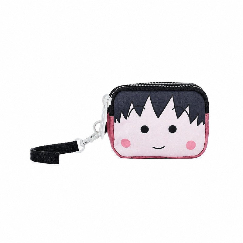 LeSportsac Chibi Maruko Chan Mini Three-Zip Wristlet Wallet