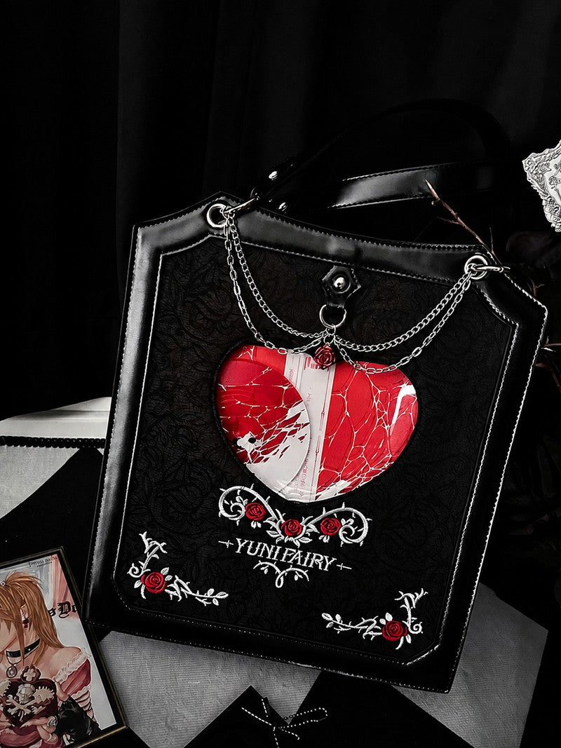 Yuni Fairy Rose Thorn Double-Sided Gothic Ita Bag