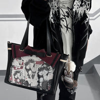 Morning Glory Rabbit Black Tea Crossbody Ita Bag