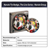 Officially Licensed Naruto The Live Tinplate Badge