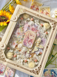Morning Glory Magic Book Ita Bag, PU Gold Foil Crossbody