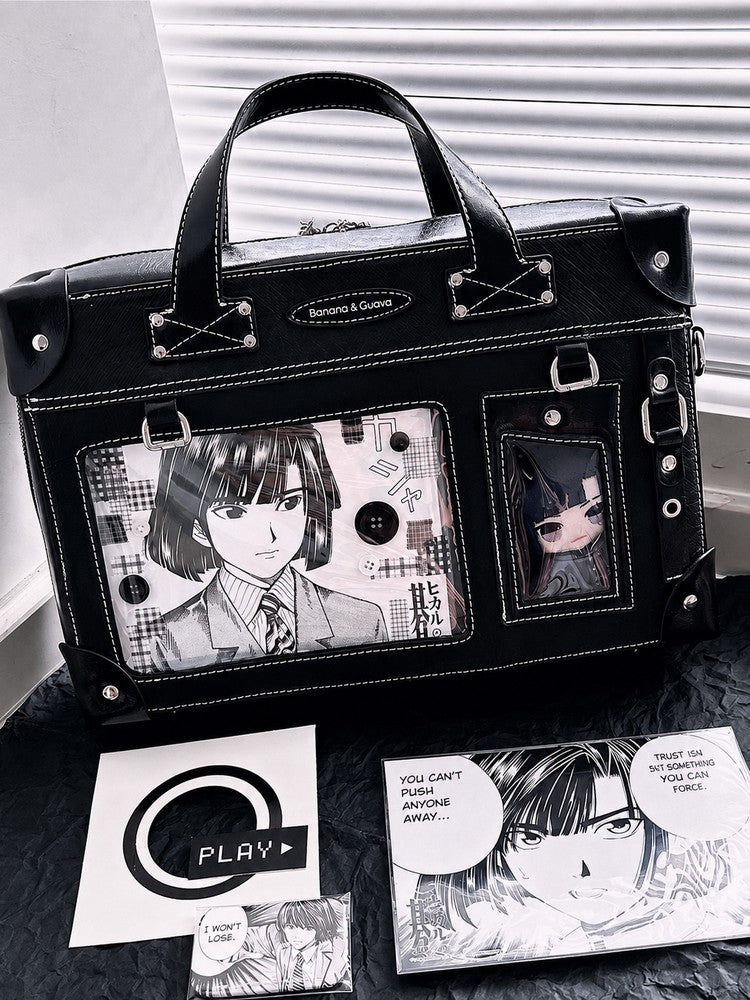 Banana & Guava Structured Ita Bag with Display Window