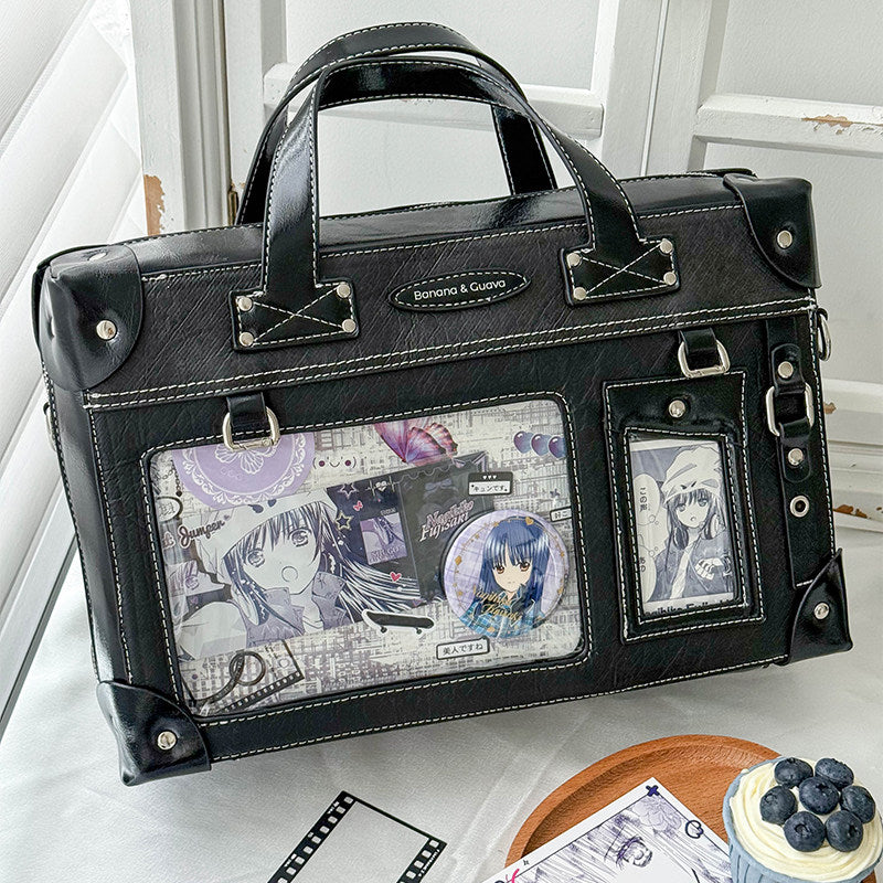 Banana & Guava Structured Ita Bag with Display Window
