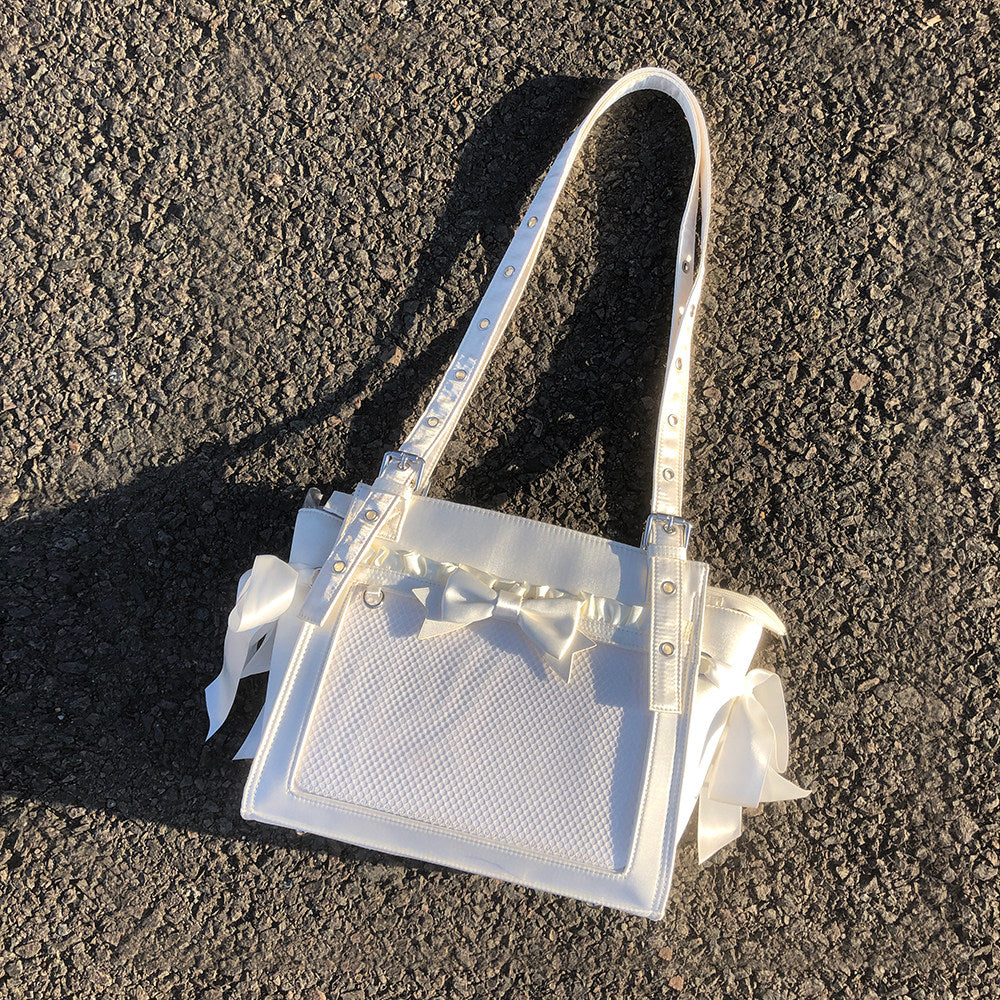 Sweet Dream Satin Ita Backpack with Detachable Bow