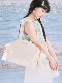 BerryQ Ariel Shell Ita Bag with Pearl Accents