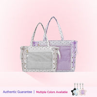 WEGO Harajuku Ribbon Ita Bag – Satin Polka Dot