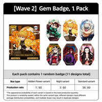 Officially Licensed Demon Slayer Wave 2 Gem Badge Blind Pack