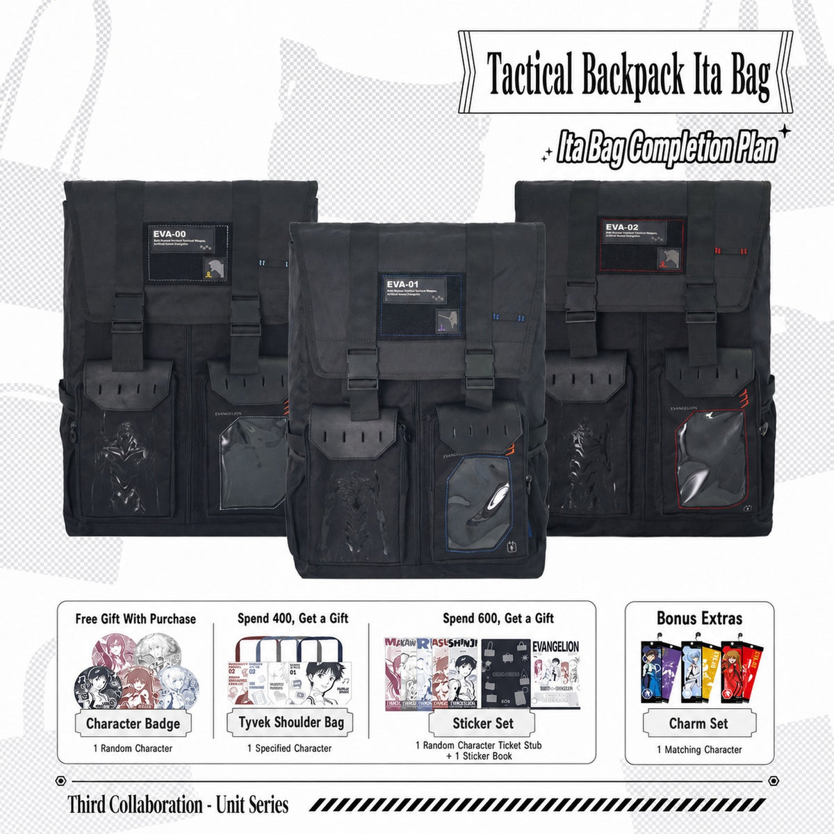 Officially Licensed Evangelion Tactical Ita Backpack