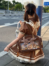 Morning Glory Chef Puppy Large Convertible Ita Bag