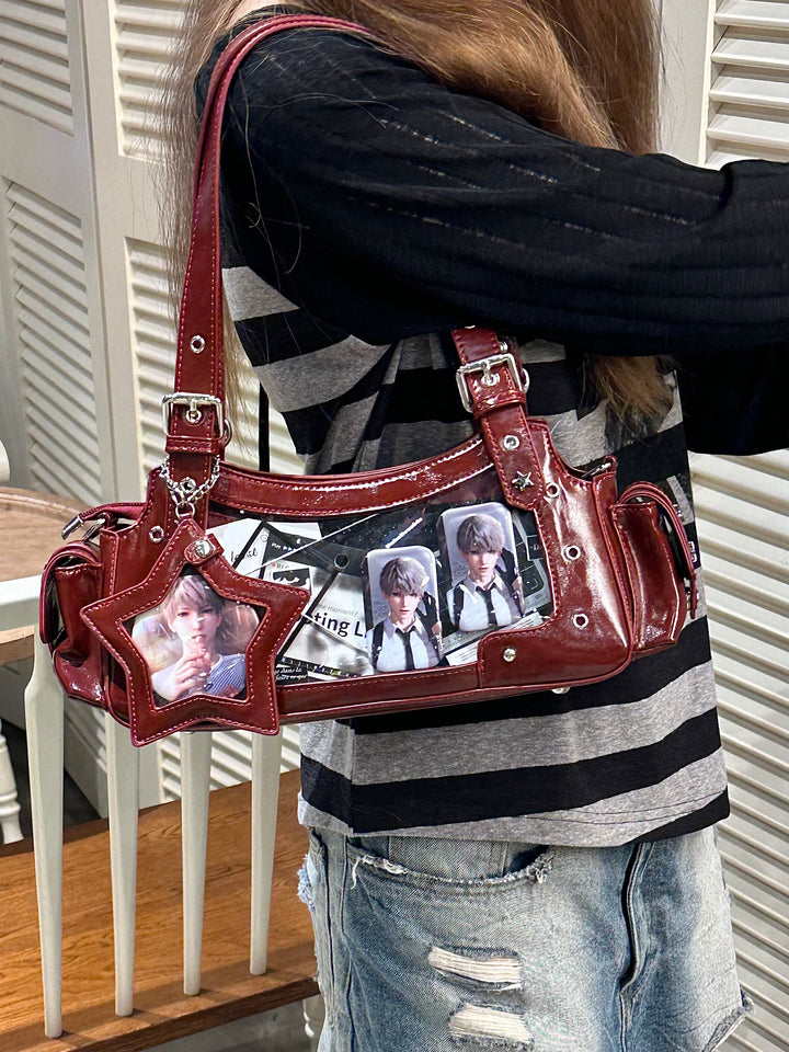Morning Glory Gemini Retro Ita Shoulder Crossbody Bag