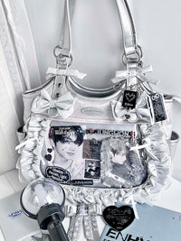 Banana & Guava Large-Capacity Satin Ita Shoulder Bag
