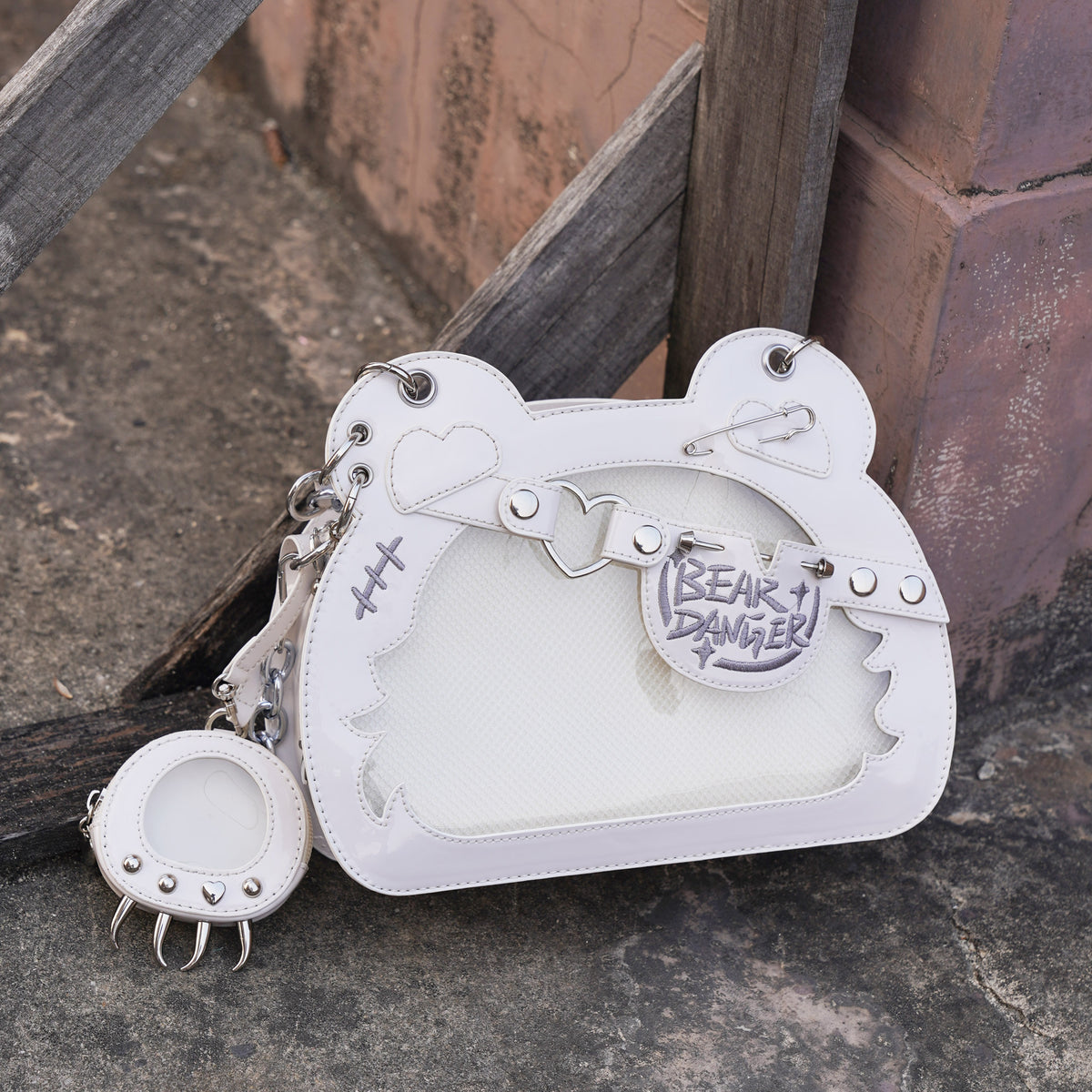 Morning Glory Cute Bear Paw Ita Crossbody Bag