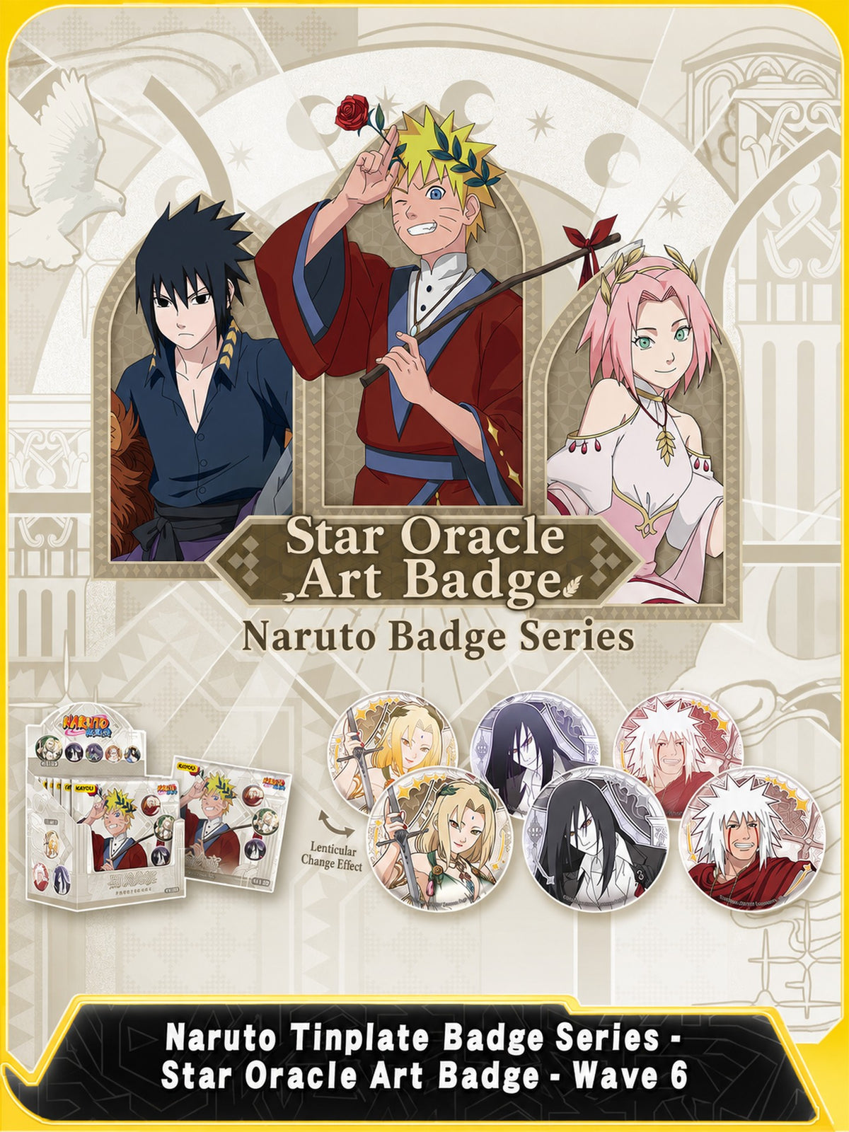 Officially Licensed Naruto Tinplate Badge Series - Wave 6