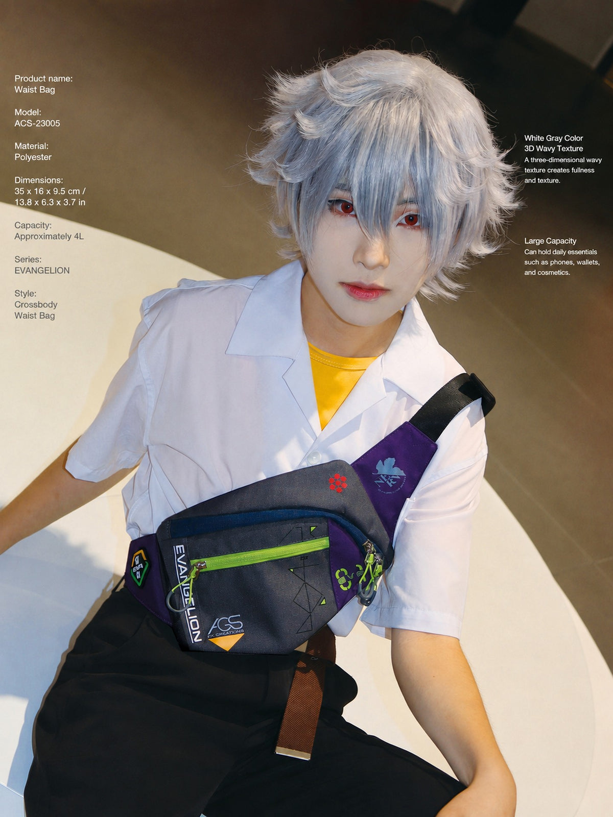 FX CREATIONS Neon Genesis Evangelion Crossbody Bag