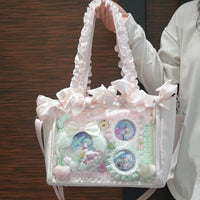 Miku’s Dreamy Ribbon Ita Bag – Handheld, Shoulder & Crossbody Pastel Display Tote