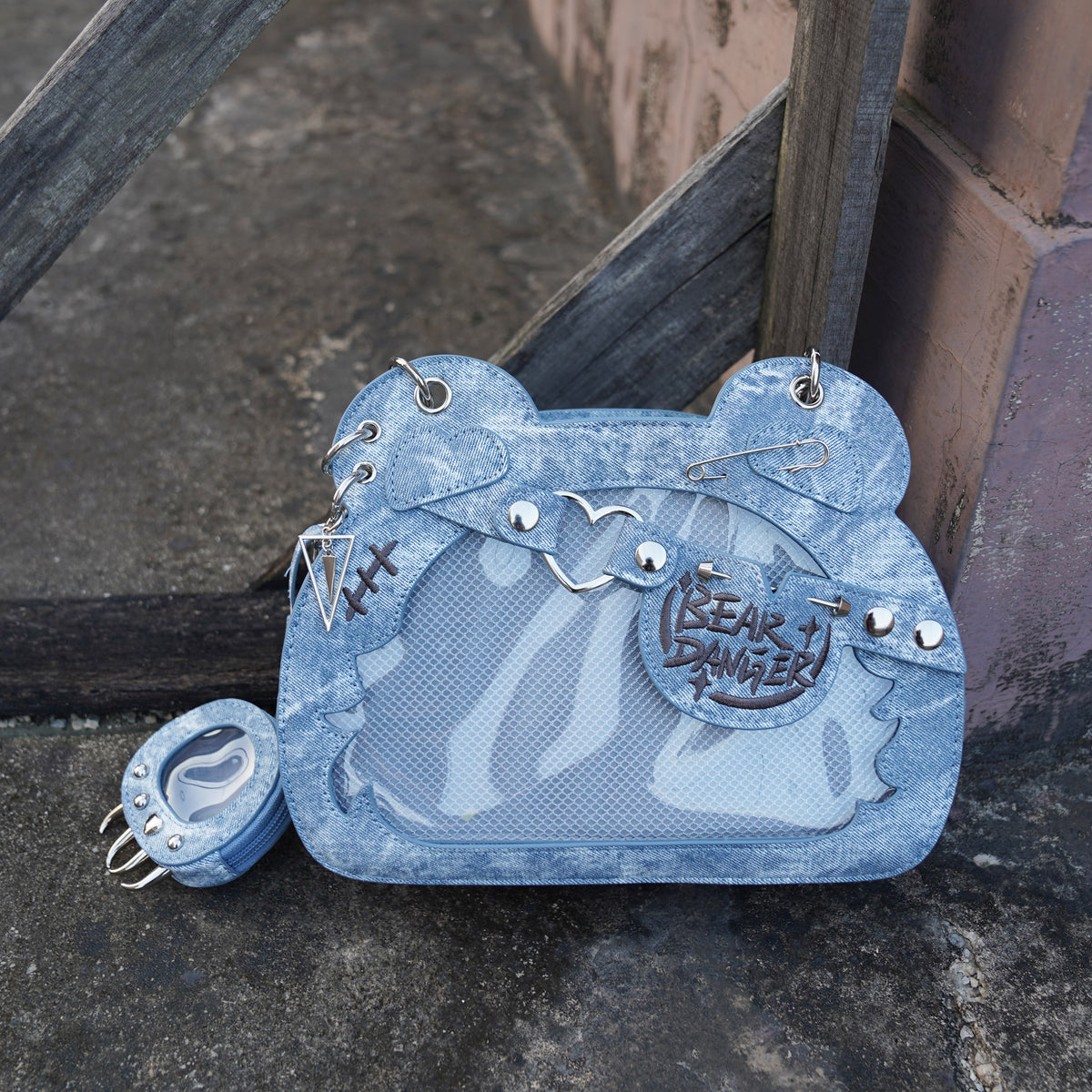 Morning Glory Cute Bear Paw Ita Crossbody Bag