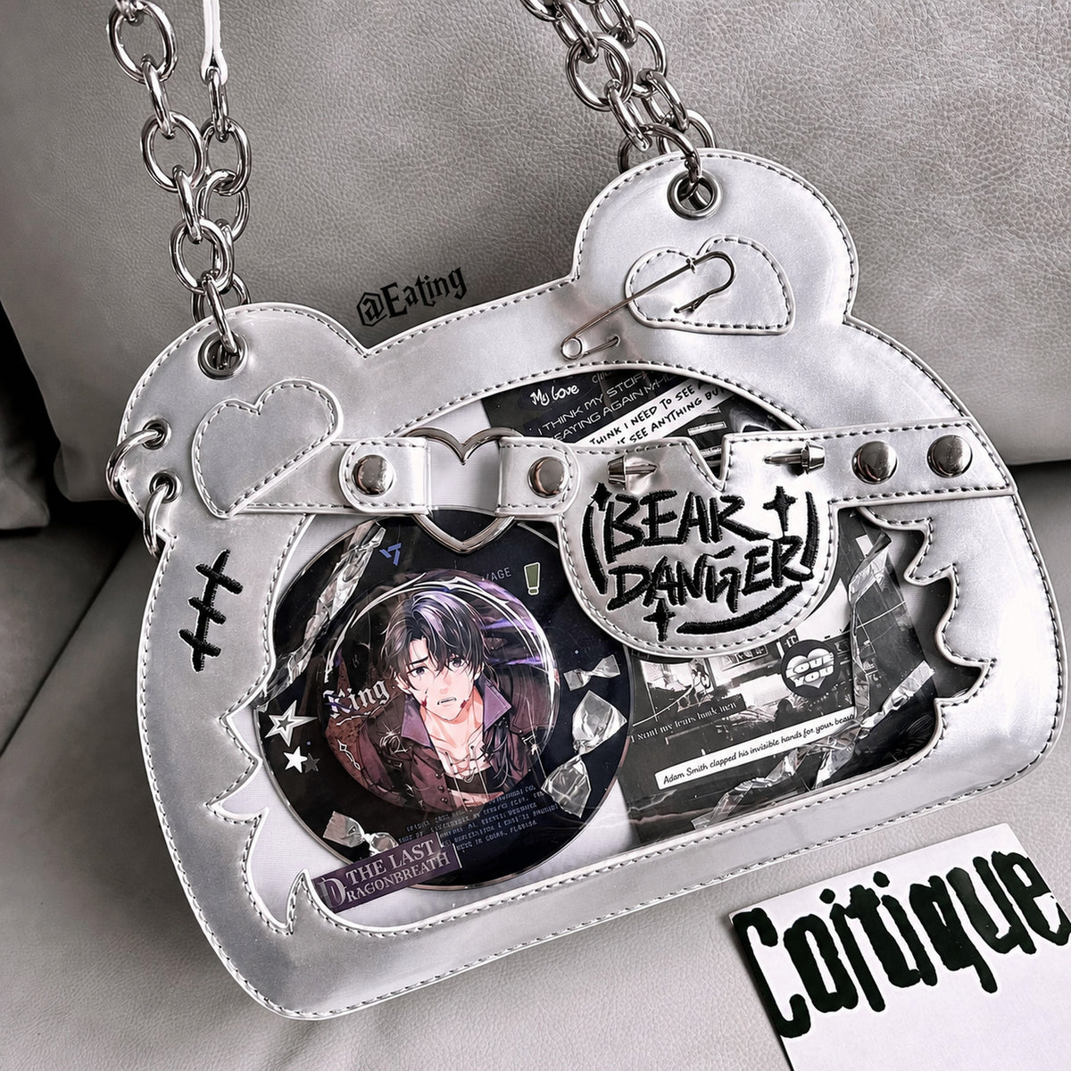 Morning Glory Cute Bear Paw Ita Crossbody Bag