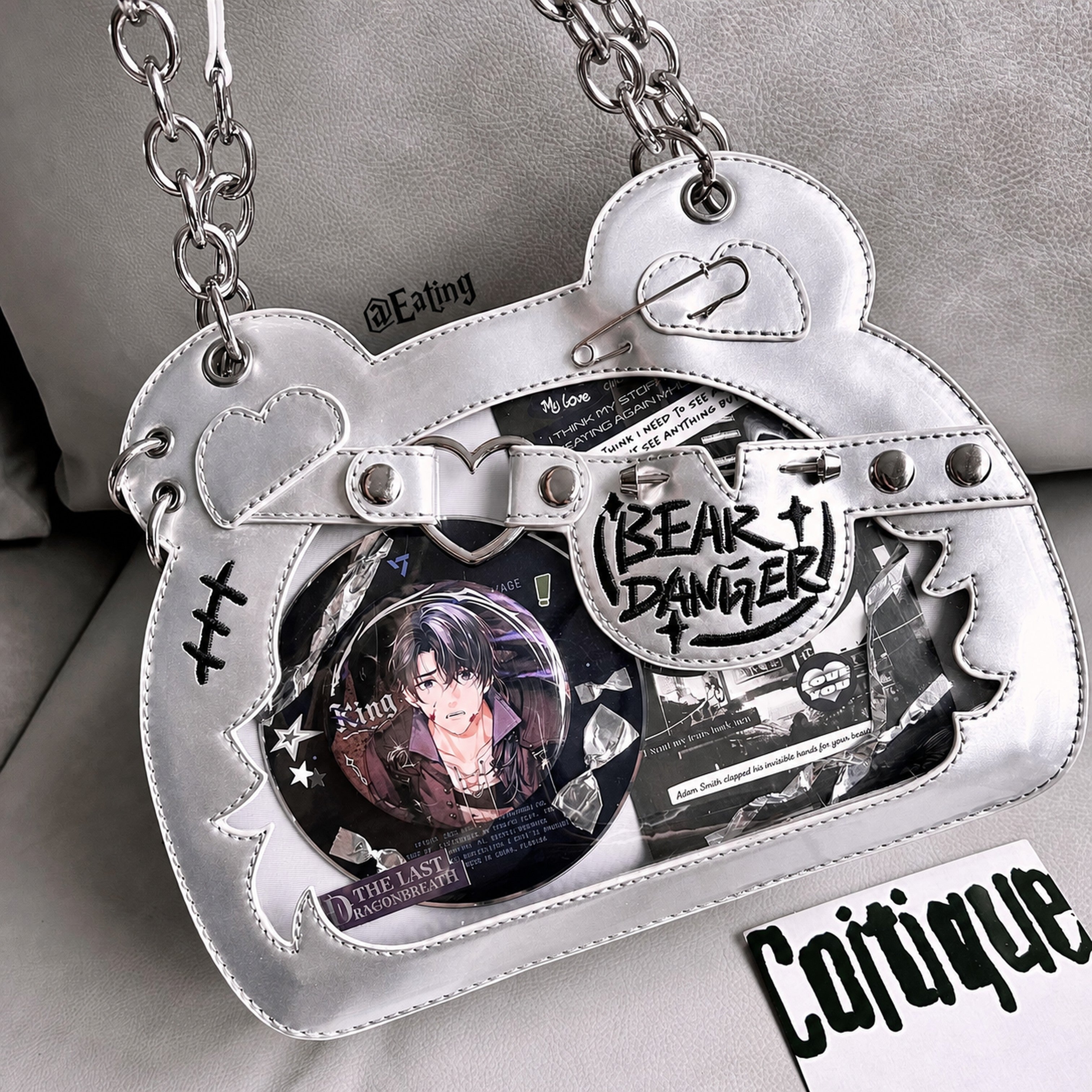 Morning Glory Cute Bear Paw Ita Crossbody Bag