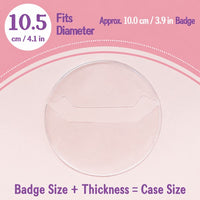 Clear Round Badge Protective Sleeves for Ita Bags