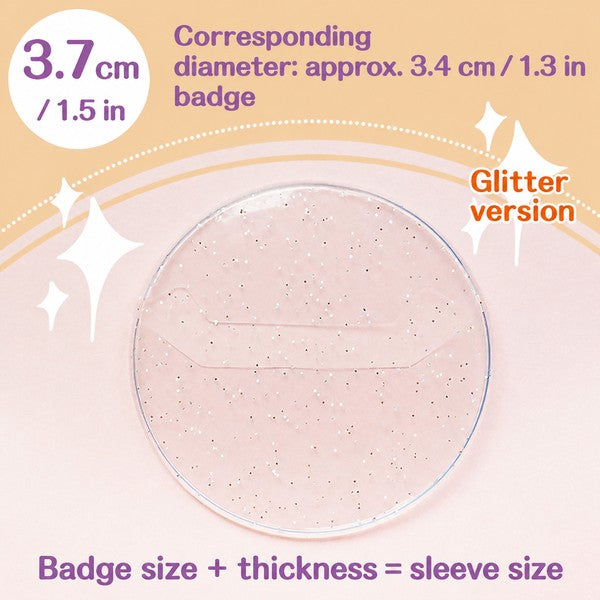 Clear Round Badge Protective Sleeves for Ita Bags