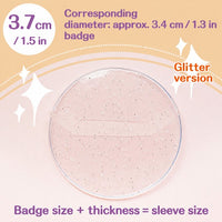 Clear Round Badge Protective Sleeves for Ita Bags