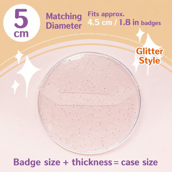 Clear Round Badge Protective Sleeves for Ita Bags
