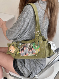 Morning Glory Gemini Retro Ita Shoulder Crossbody Bag