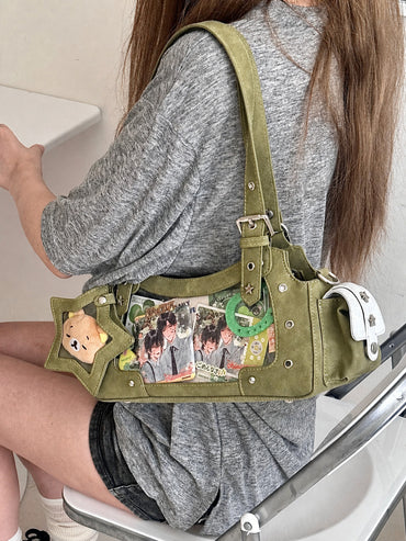 Morning Glory Gemini Retro Ita Shoulder Crossbody Bag