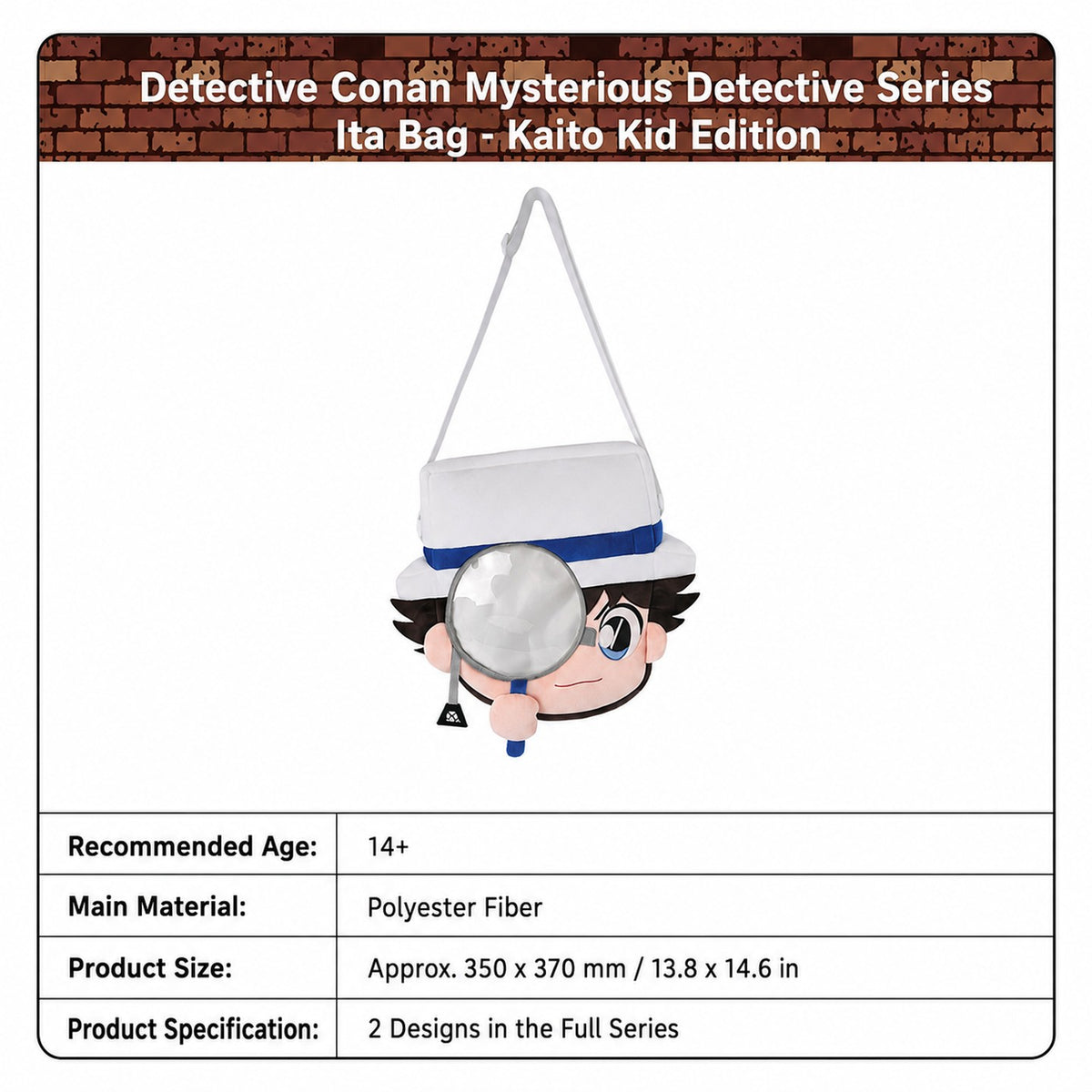 Officially Licensed Detective Conan Ita Crossbody Bag