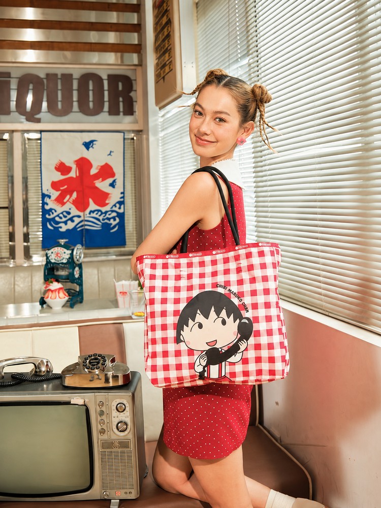LeSportsac x Chibi Maruko Chan Large Commuter Tote Bag