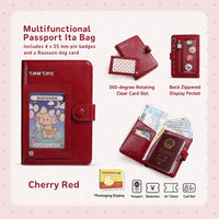 TOUTOU Travel Wallet & Passport Holder with Coin Pocket