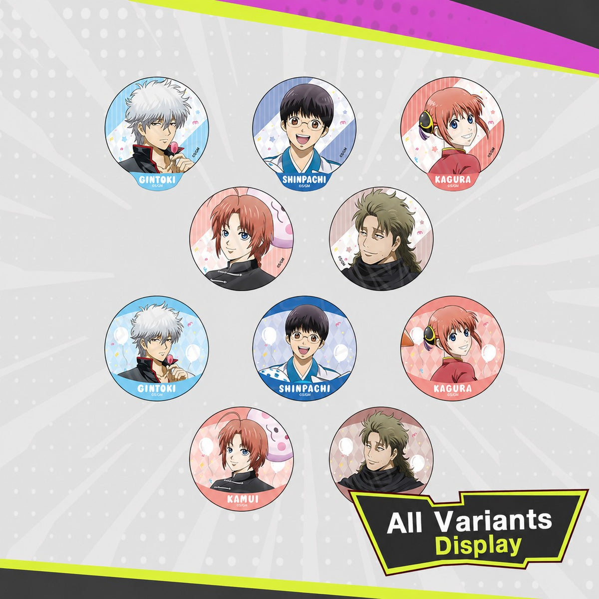 bilibili Gintama Yoshiwara Inferno Balloon Ver. Blind Box Badge