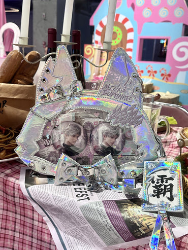 Morning Glory Cat Ita Bag with Adjustable Strap Set