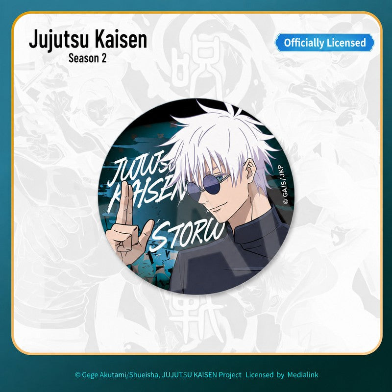 Officially Licensed Jujutsu Kaisen Gojo & Geto Badge Set