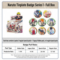 Officially Licensed Naruto Shippuden Tin Badge Blind Pack