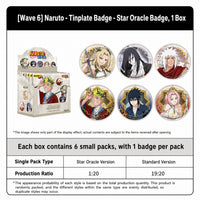 Officially Licensed Naruto Tinplate Badge Series - Wave 6