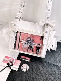 Sweet Dream Satin Ita Backpack with Detachable Bow