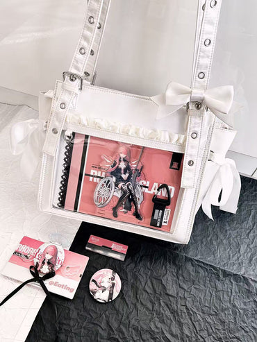 Sweet Dream Satin Ita Backpack with Detachable Bow