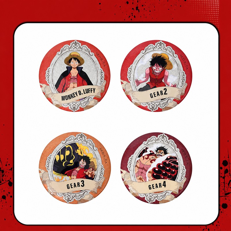 Officially Licensed One Piece Luffy Forms Blind Box Badge