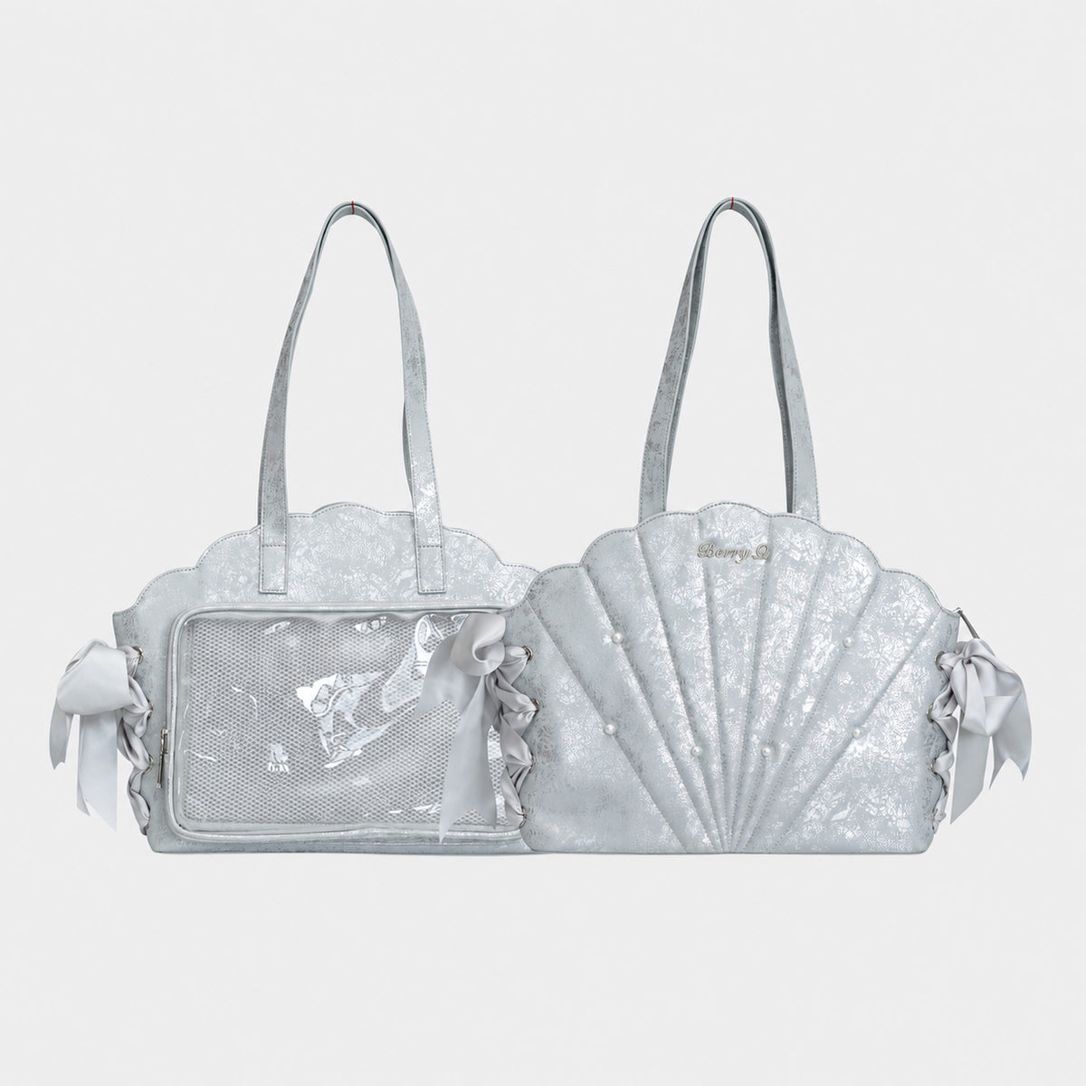 BerryQ Ariel Shell Ita Bag with Pearl Accents
