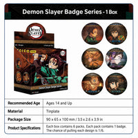 Officially Licensed Demon Slayer Kayou Tinplate Badge Pack