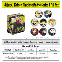 Officially Licensed Jujutsu Kaisen Tinplate Badge Series