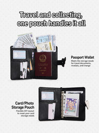 TOUTOU Travel Wallet & Passport Holder with Coin Pocket