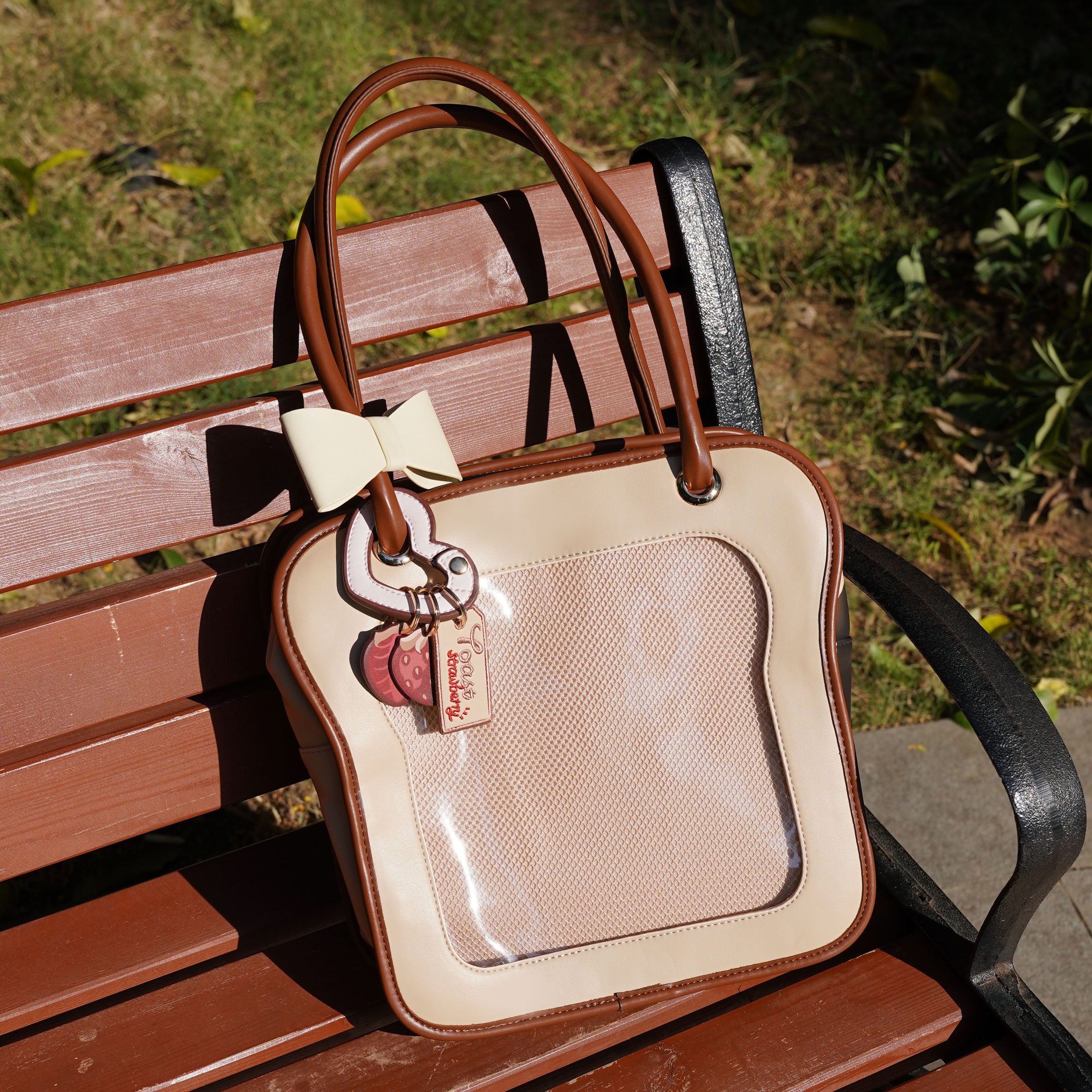 Morning Glory Toast Ita Bag with Detachable Bow