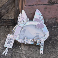 Morning Glory Cat Ita Bag with Adjustable Strap Set