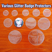 Clear Round Badge Protective Sleeves for Ita Bags